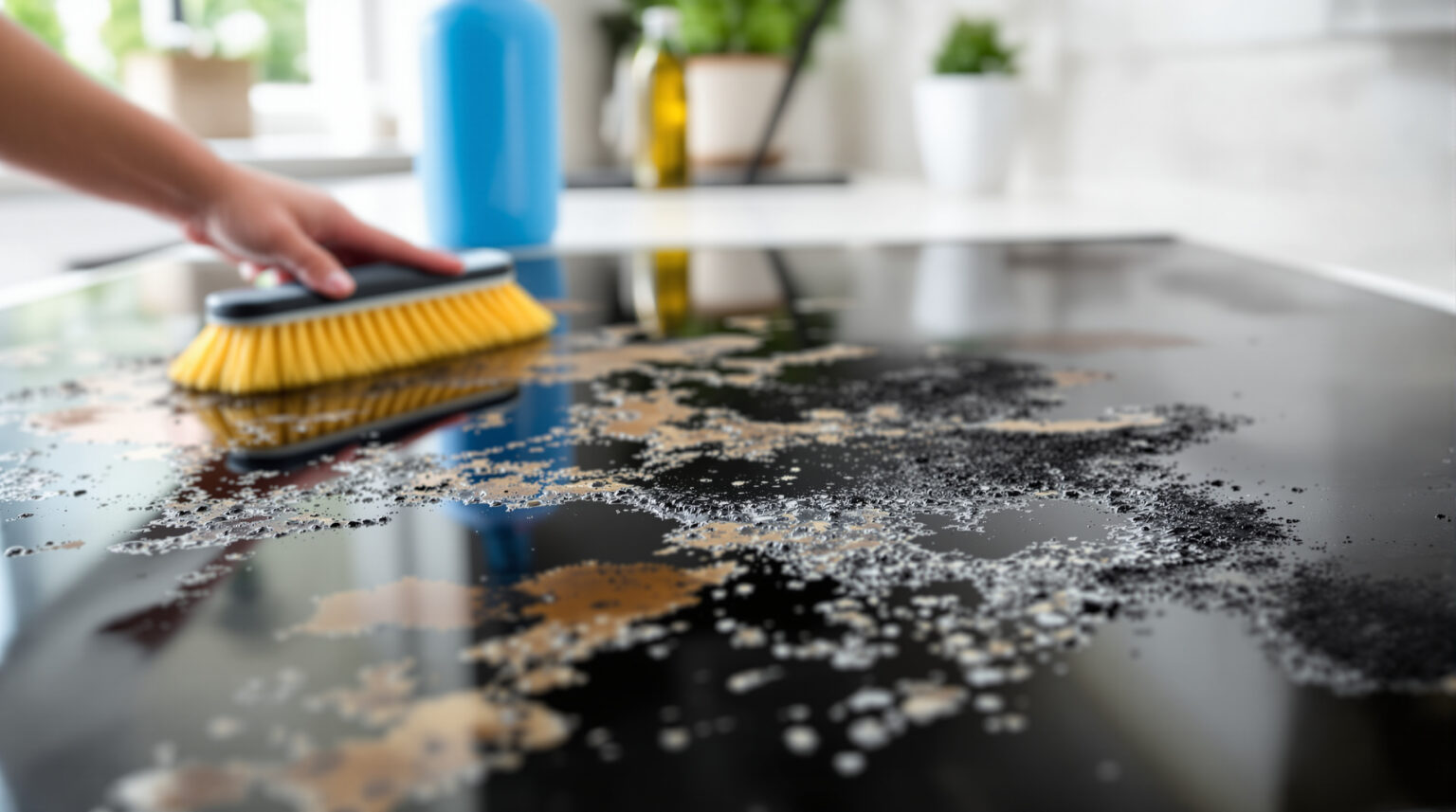 Nettoyer une plaque vitroceramique brulée : Astuces efficaces pour un résultat impeccable !